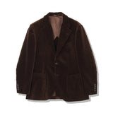SUVIN PLATINUM Corduroy Tailored Jacket Color: Brown