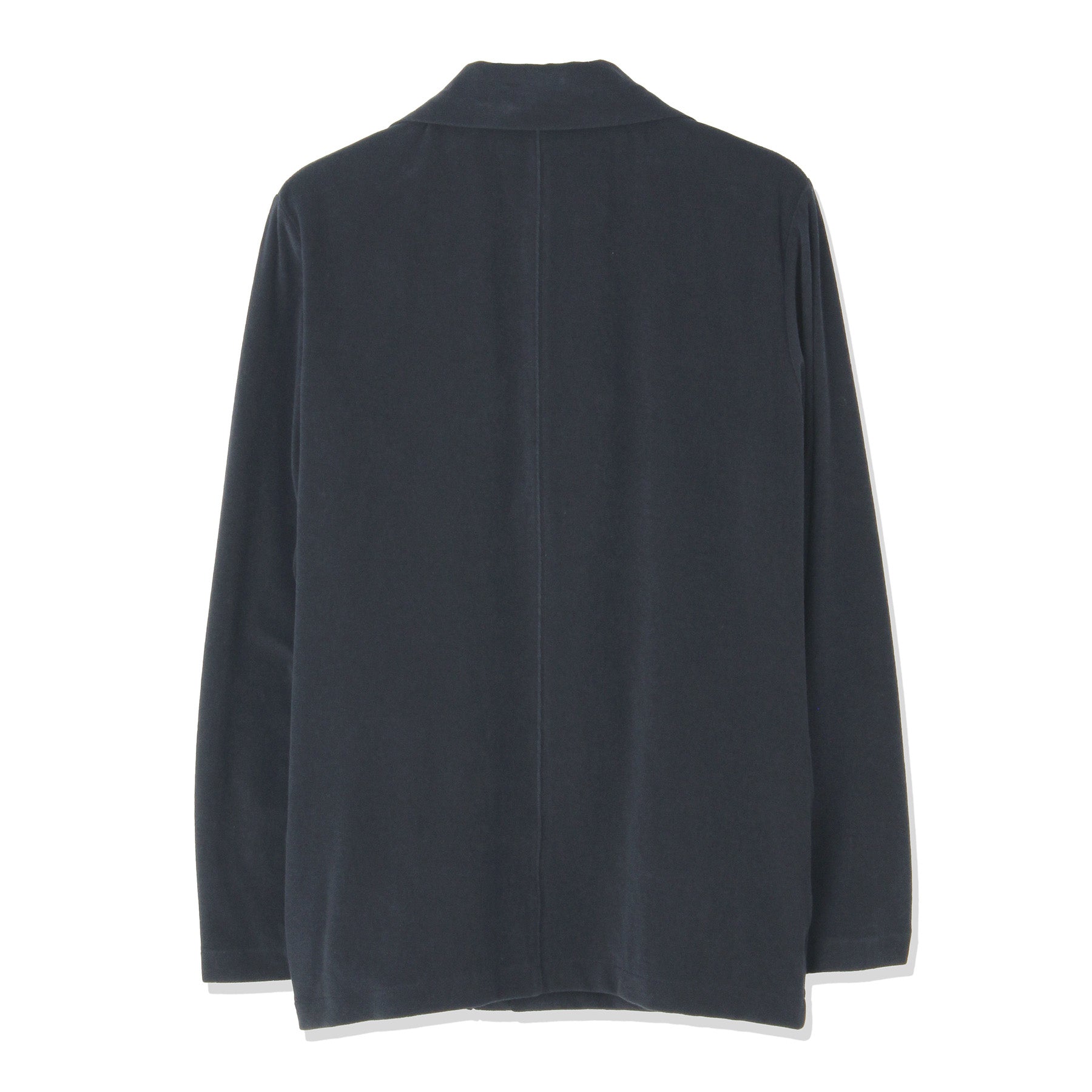 Micro Pile  Cardigan Double Jacket Color: Navy