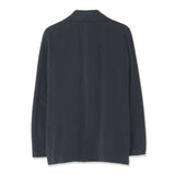 Micro Pile  Cardigan Double Jacket Color: Navy