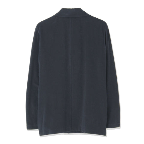 Micro Pile  Cardigan Double Jacket Color: Navy