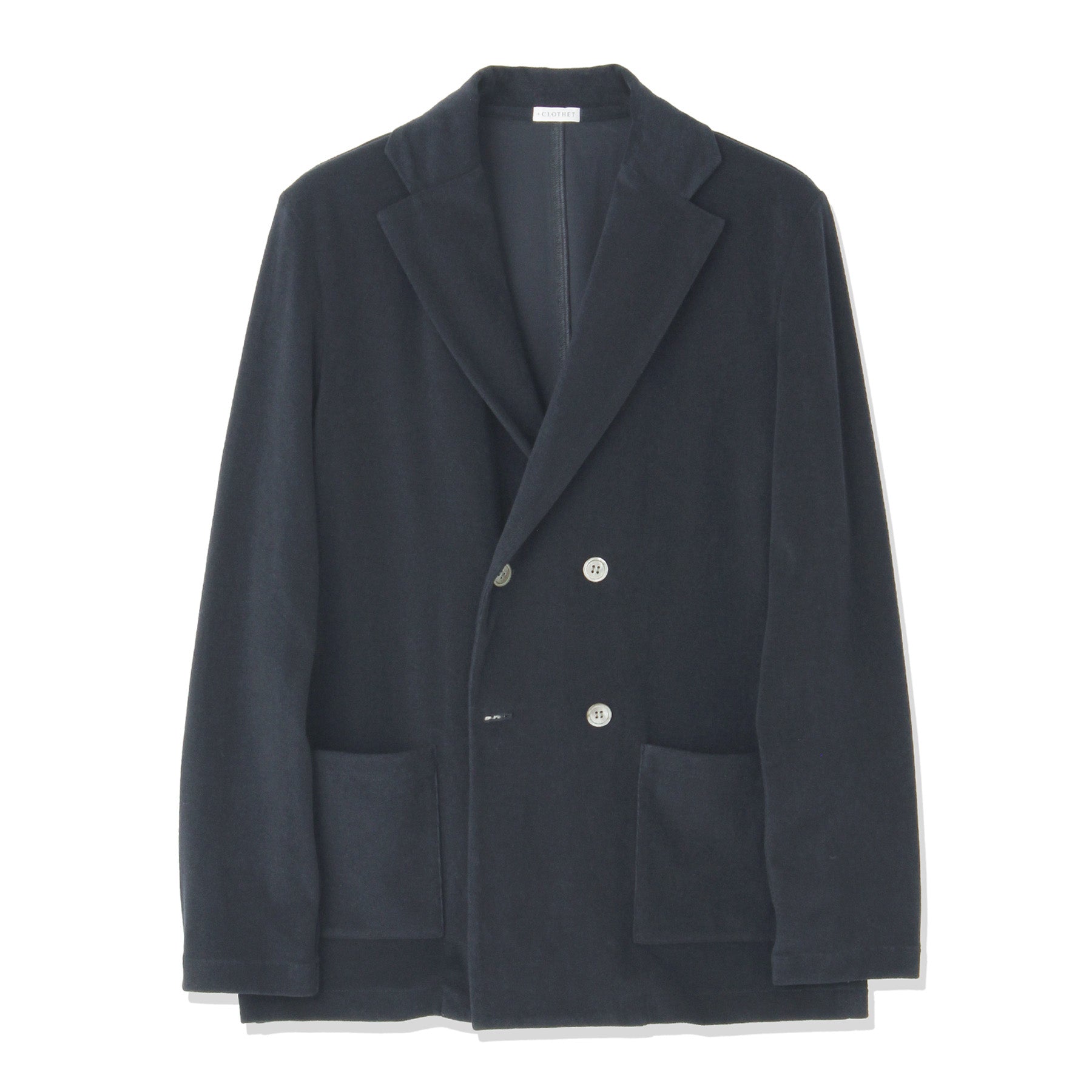 Micro Pile  Cardigan Double Jacket Color: Navy