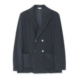 Micro Pile  Cardigan Double Jacket Color: Navy