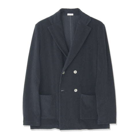 Micro Pile  Cardigan Double Jacket Color: Navy