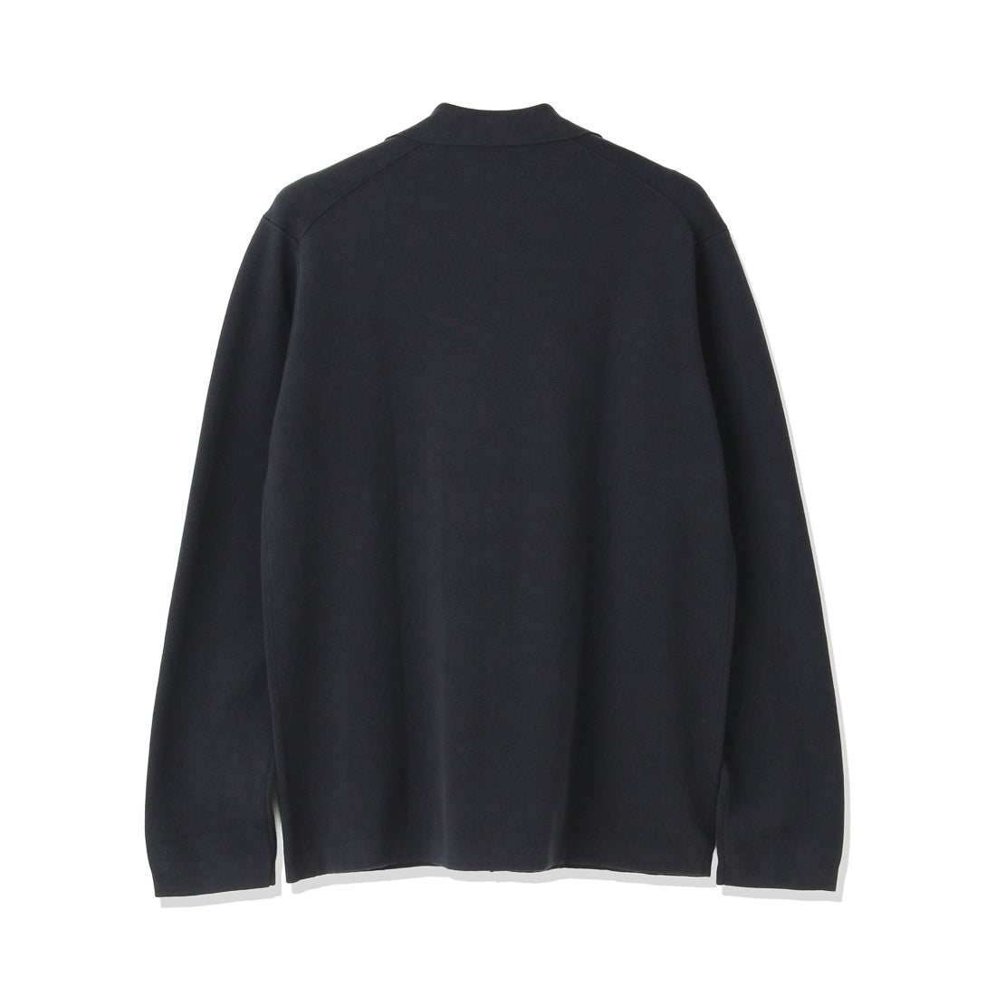 スビンプラチナム&シルク カーディガンニットジャケット ネイビー