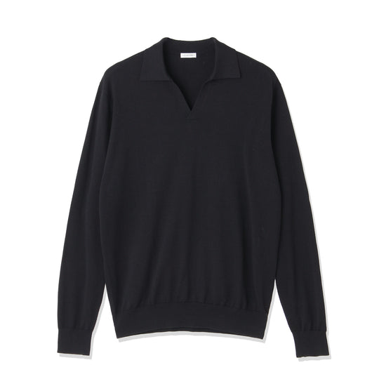 Long Sleeve Skipper Knit  Color: Navy