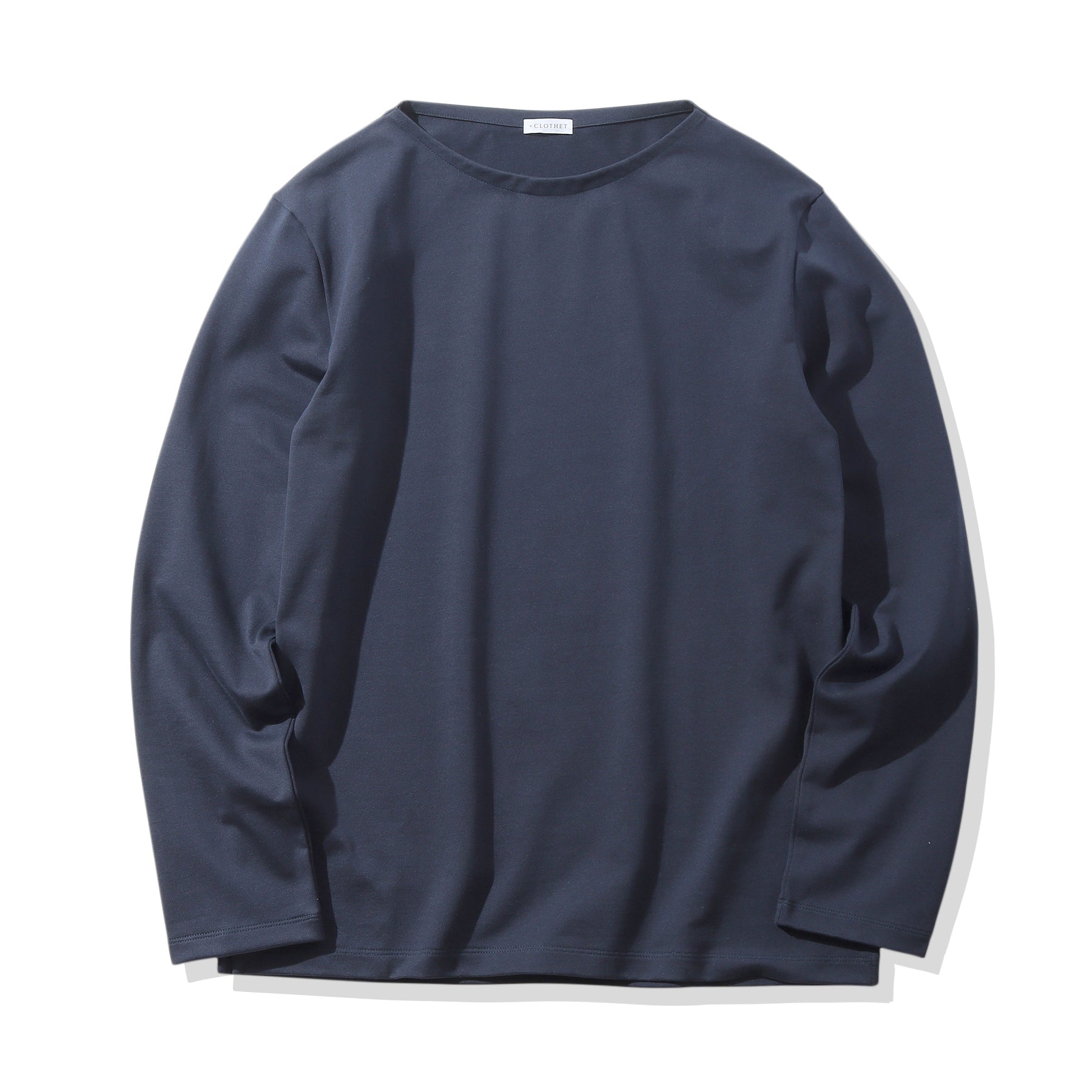 ハイブリッドコットンバスクシャツネイビーの商品画像