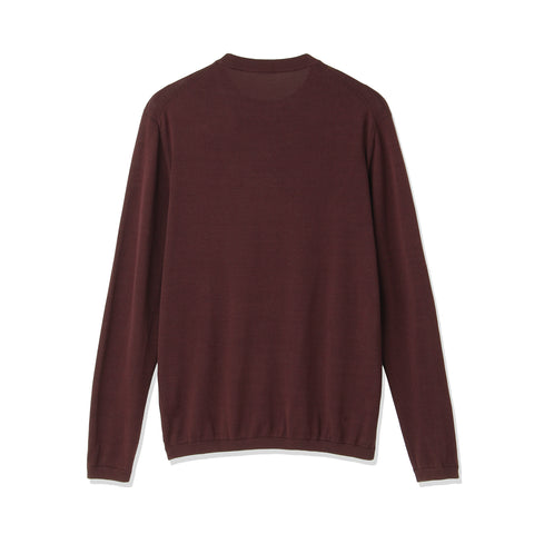 Crew Neck Knit Color: Bordeaux