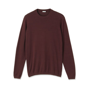 Crew Neck Knit Color: Bordeaux