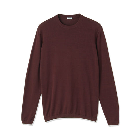 Crew Neck Knit Color: Bordeaux