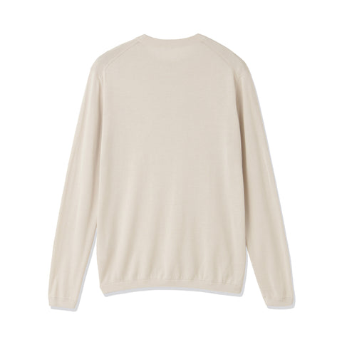 Crew Neck Knit Color: Pearl