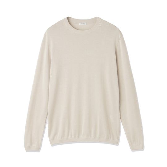 Crew Neck Knit Color: Pearl