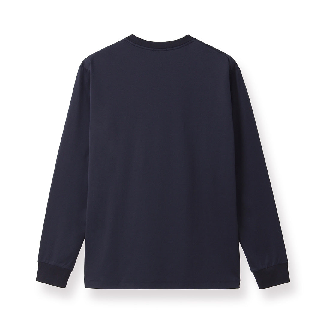 GIZA45 Long Sleeve Dress T-shirt Color: Navy