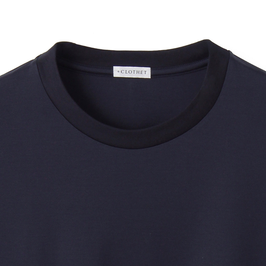 GIZA45 Long Sleeve Dress T-shirt Color: Navy