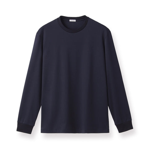 GIZA45 Long Sleeve Dress T-shirt Color: Navy