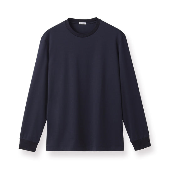 GIZA45 Long Sleeve Dress T-shirt Color: Navy