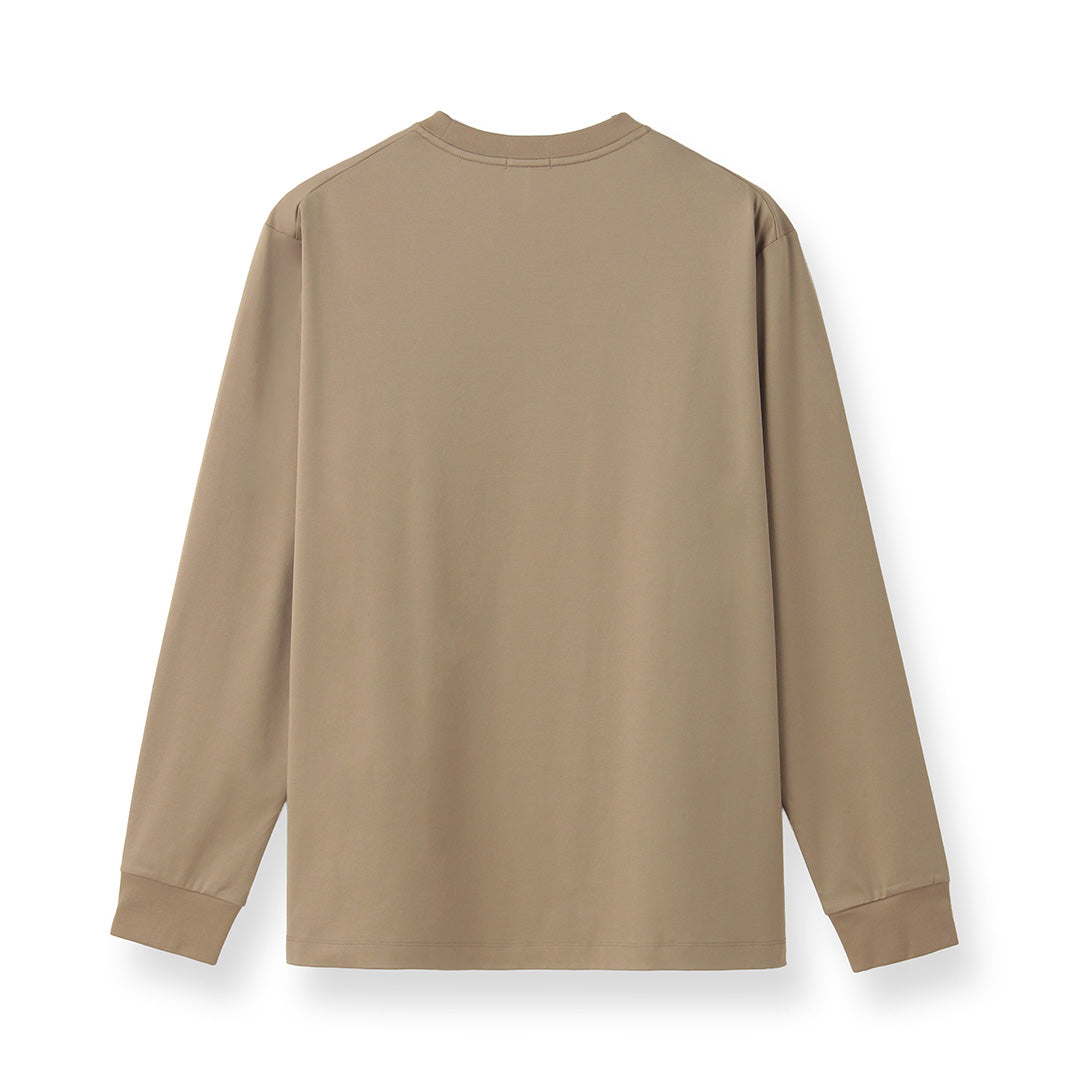 GIZA45 Long Sleeve Dress T-shirt Color: Taupe