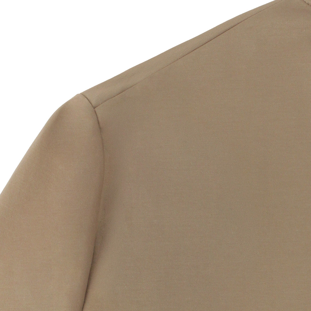 GIZA45 Long Sleeve Dress T-shirt Color: Taupe