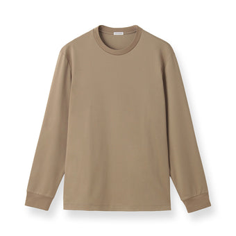 GIZA45 Long Sleeve Dress T-shirt Color: Taupe