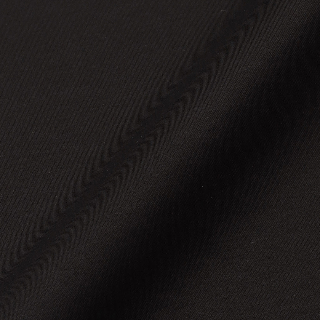 GIZA45 Mock Neck Long Sleeve Dress T-shirt Color: Black