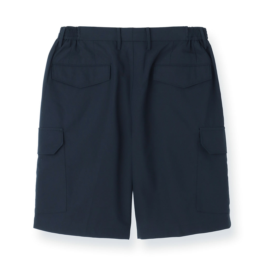 High Twist Cotton Panama Cargo Short Pants Color: Navy