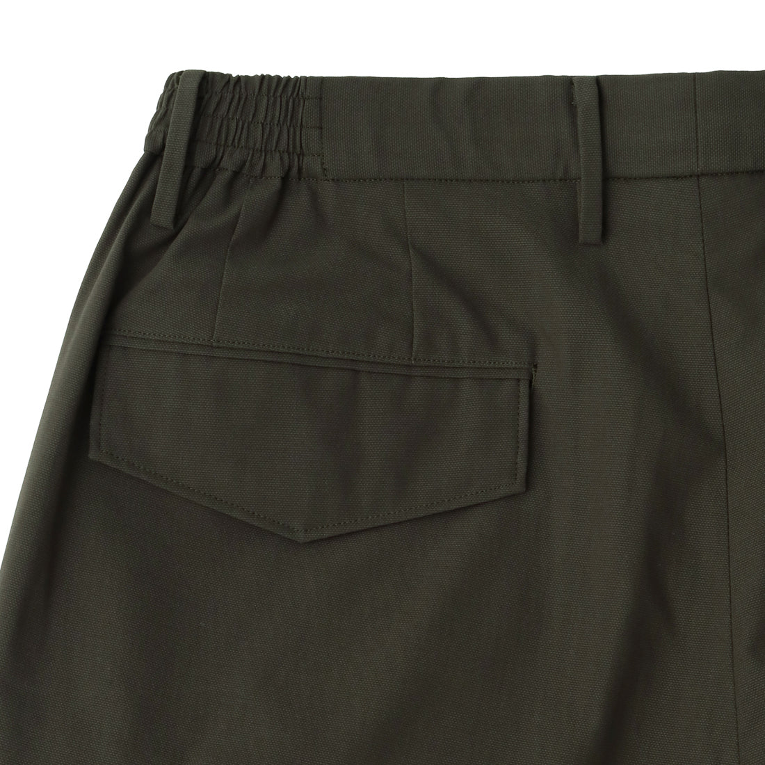 High Twist Cotton Panama Cargo Short Pants Color: Olive