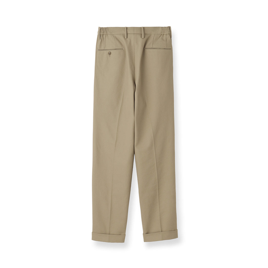 High Twist Cotton Kersey Easy Trousers Color: Beige
