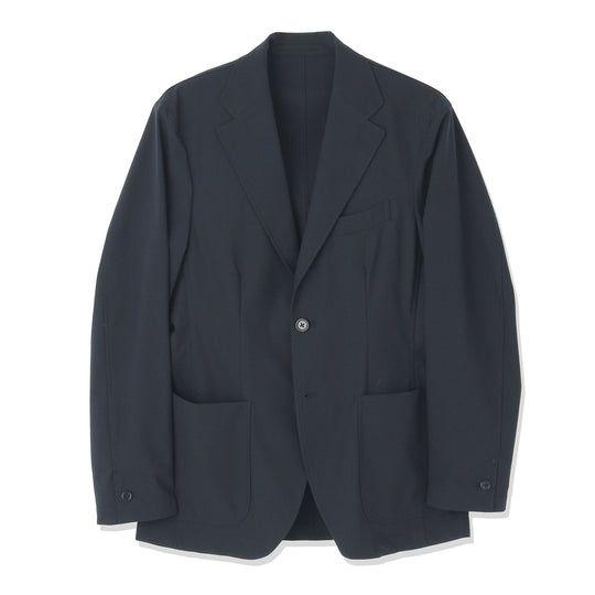 High Twist Cotton Panama Easy Jacket Color: Navy
