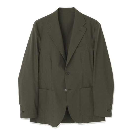 High Twist Cotton Panama Easy Jacket Color: Olive