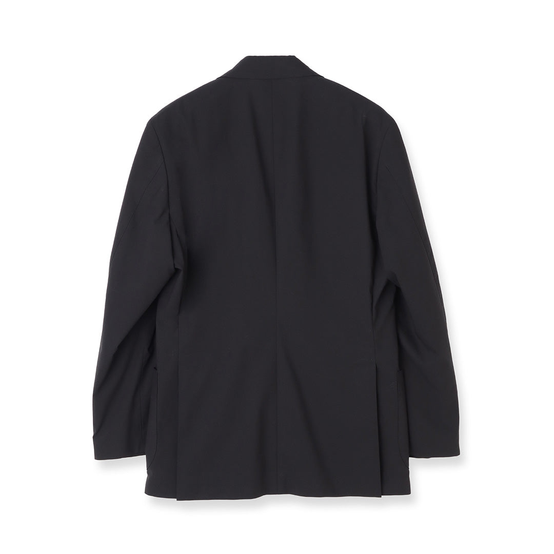 High Twist Cotton Panama Tailored Jacket Color: Black