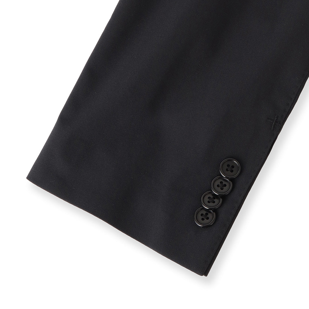 High Twist Cotton Panama Tailored Jacket Color: Black