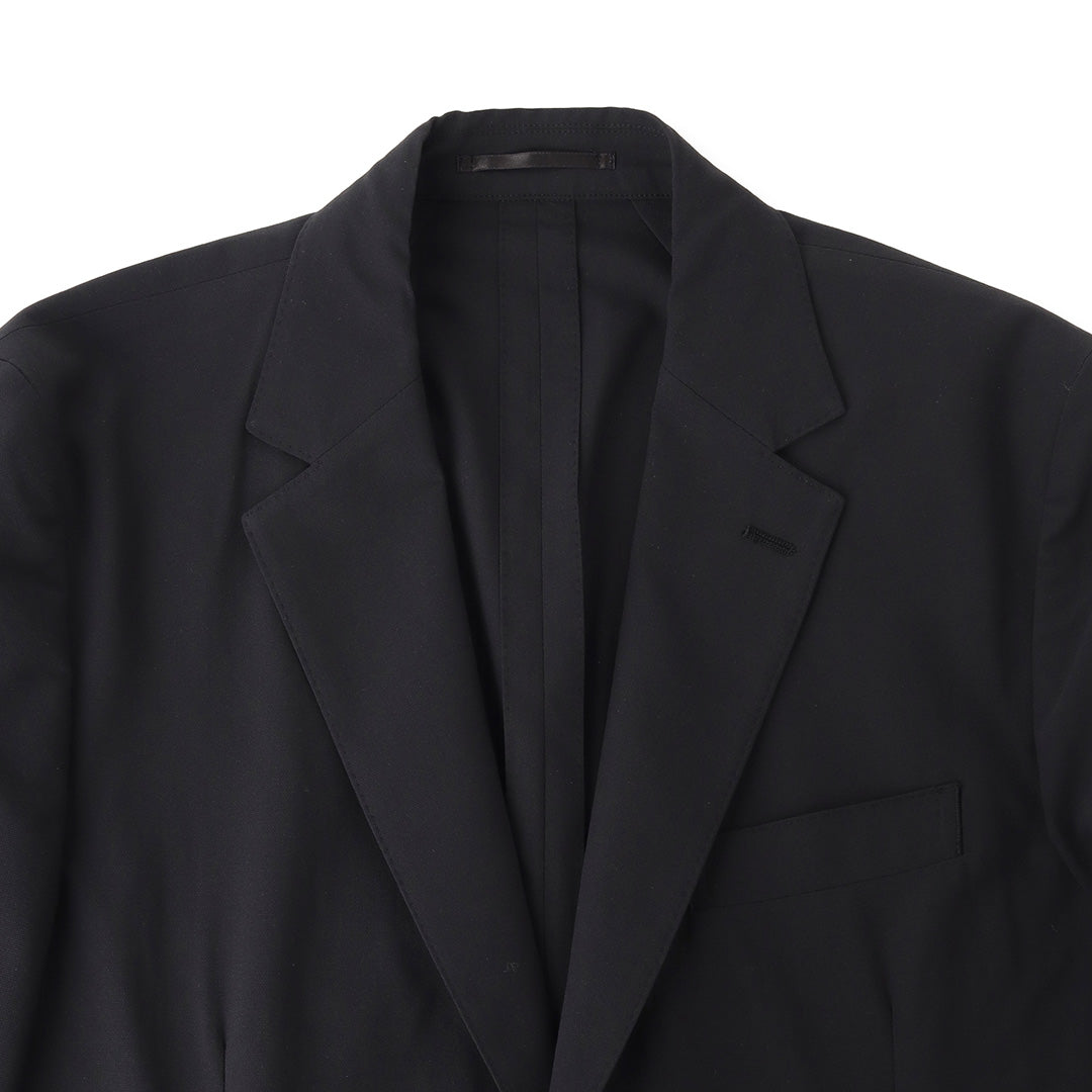 High Twist Cotton Panama Tailored Jacket Color: Black
