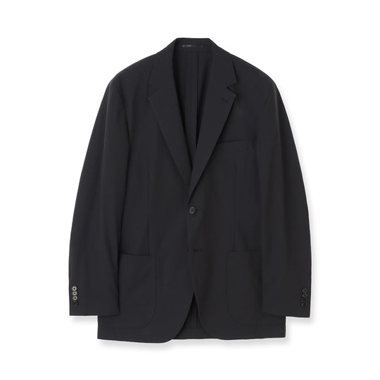 High Twist Cotton Panama Tailored Jacket Color: Black