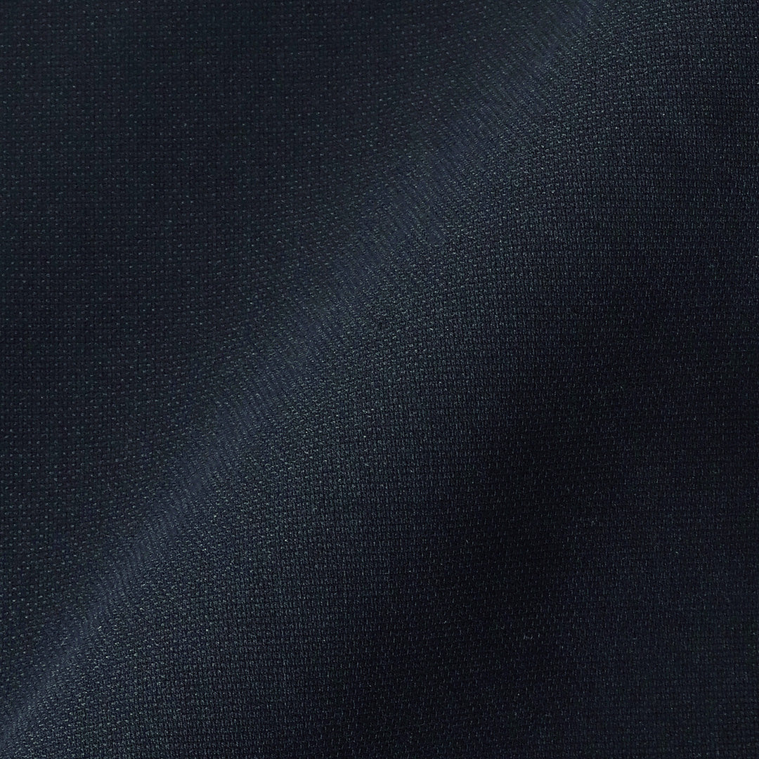 High Twist Cotton Panama Tailored Jacket Color: Navy