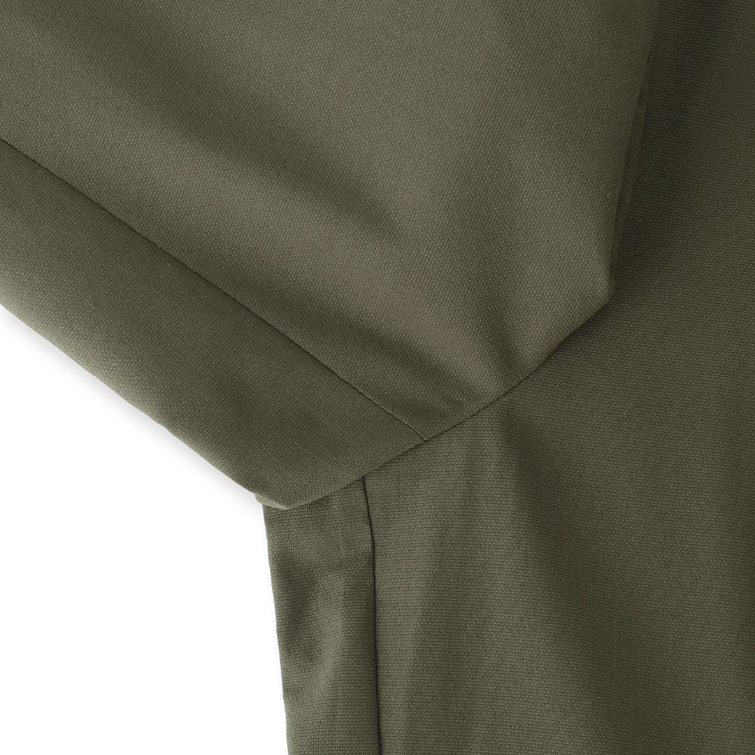 High Twist Cotton Panama Tailored Jacket Color: Olive