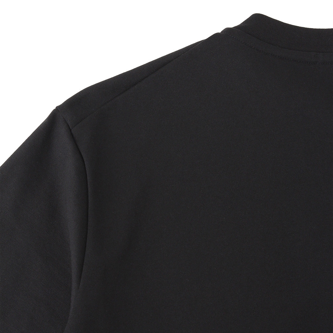 Hybrid Cotton Henley Neck Dress T-shirt Color: Black