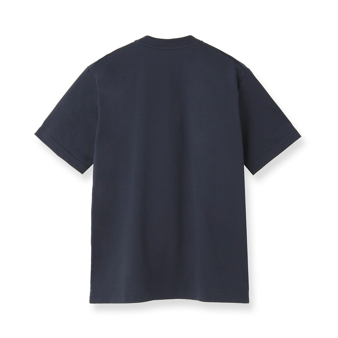Hybrid Cotton Henley Neck Dress T-shirt Color: Navy