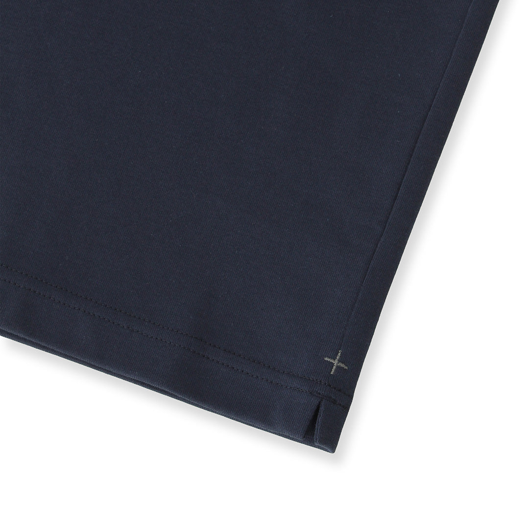 Hybrid Cotton Henley Neck Dress T-shirt Color: Navy