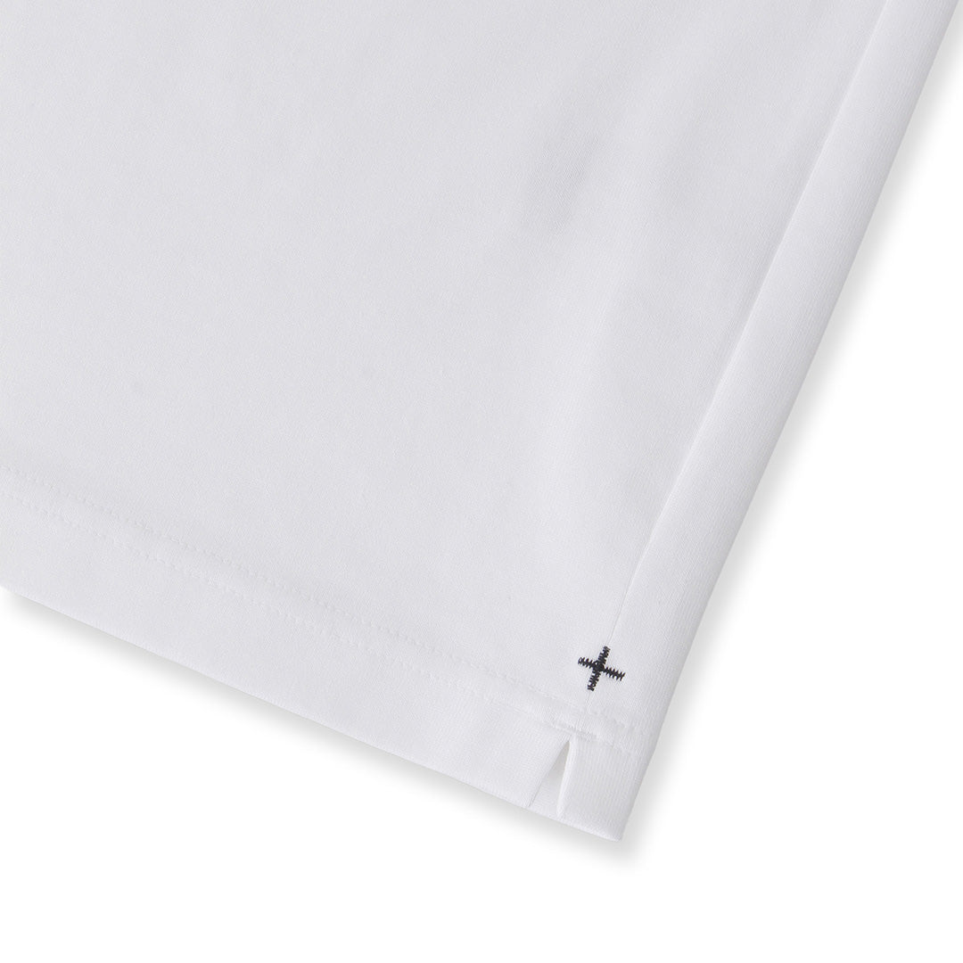 Hybrid Cotton Henley Neck Dress T-shirt Color: White