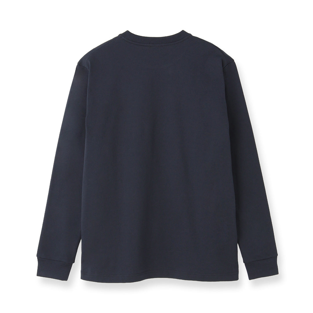 Hybrid Cotton Long Sleeve Dress T-shirt Color: Navy