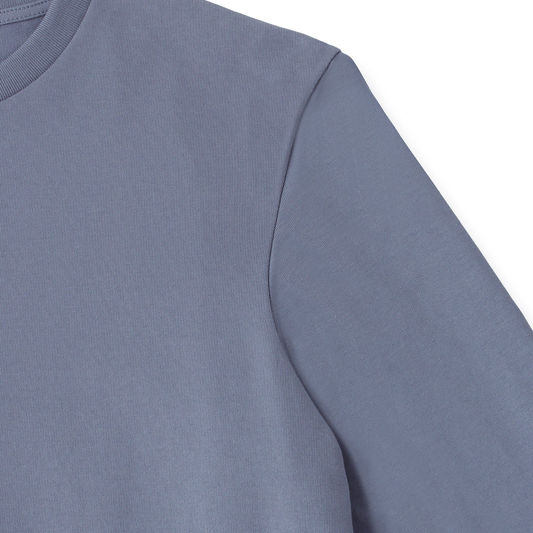 Hybrid Cotton Long Sleeve Dress T-shirt Color: Slate Blue