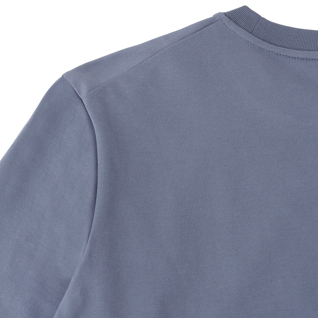 Hybrid Cotton Long Sleeve Dress T-shirt Color: Slate Blue