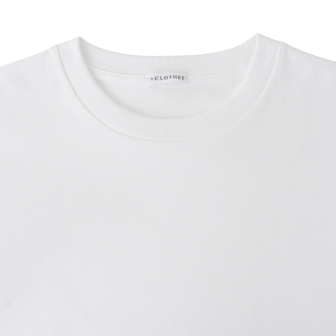 Hybrid Cotton Long Sleeve Dress T-shirt Color: White