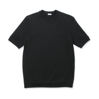 Hybrid Cotton Ribbed Hem Tailored T-shirt Color: Black