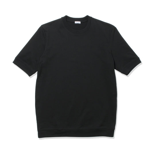 Hybrid Cotton Tailored Ribbed Hem T-shirt Color: Black