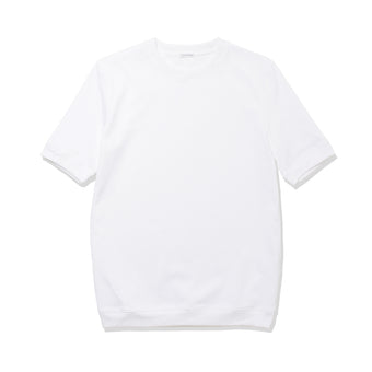 Hybrid Cotton Ribbed Hem Tailored T-shirt Color: White