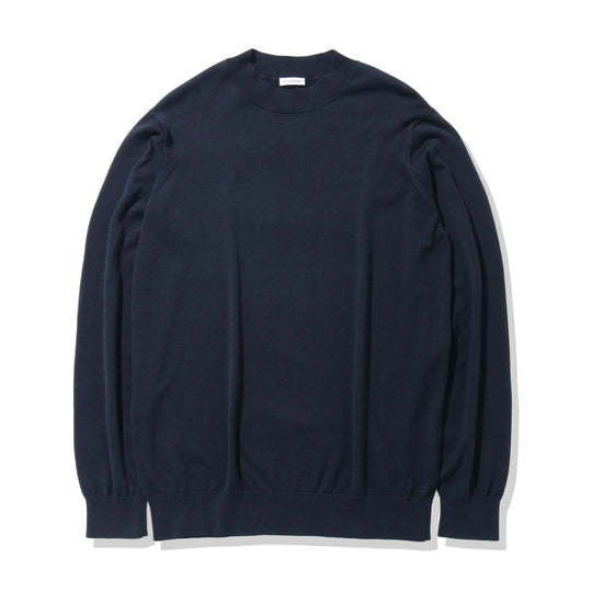 Mock Neck Knit Color: Navy