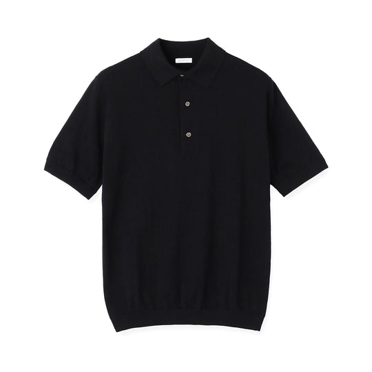【Renewal】Knit Polo-shirt Color: Black