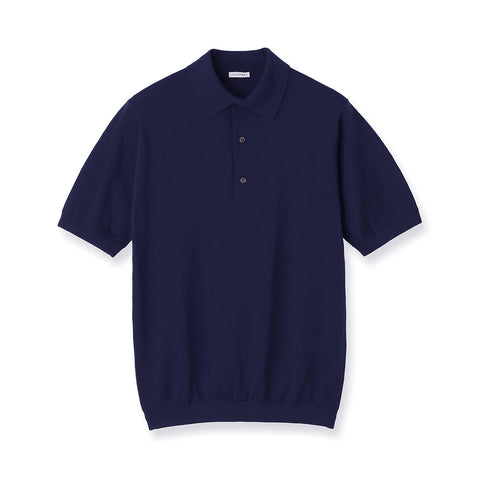 【Renewal】Knit Polo-shirt Color: Deep Blue