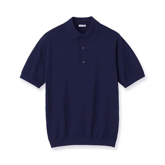 【Renewal】Knit Polo-shirt Color: Deep Blue