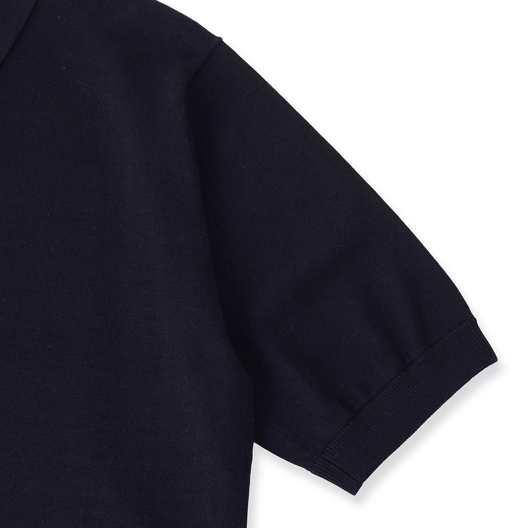 【Renewal】Knit Polo-shirt Color: Navy